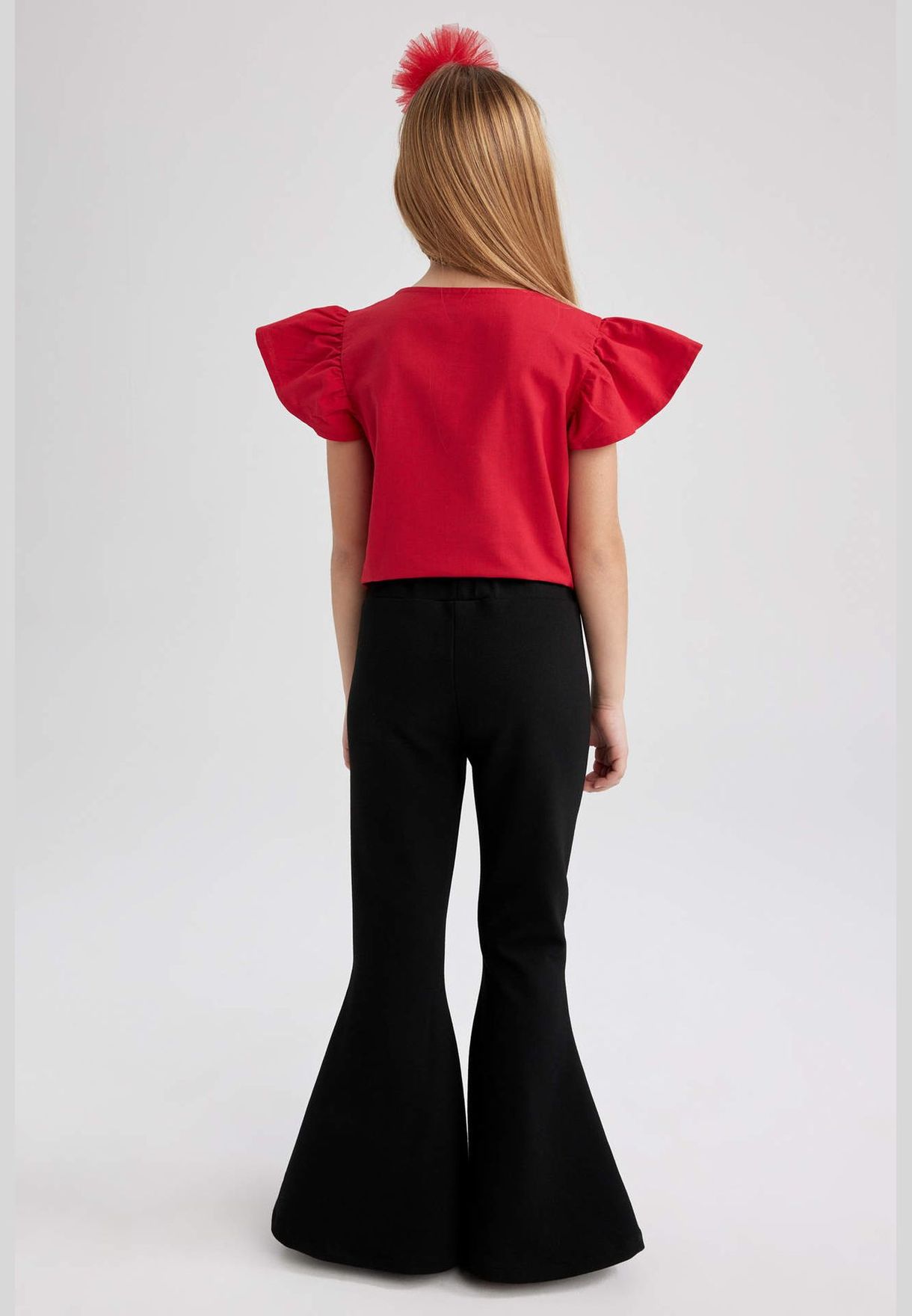 Girl Flare Fit Knitted Trousers