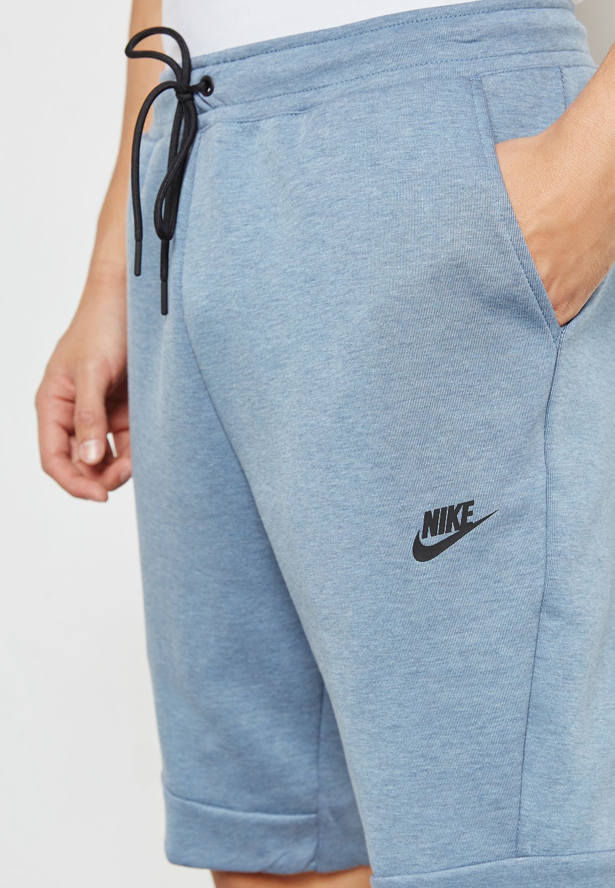 nike tech shorts blue