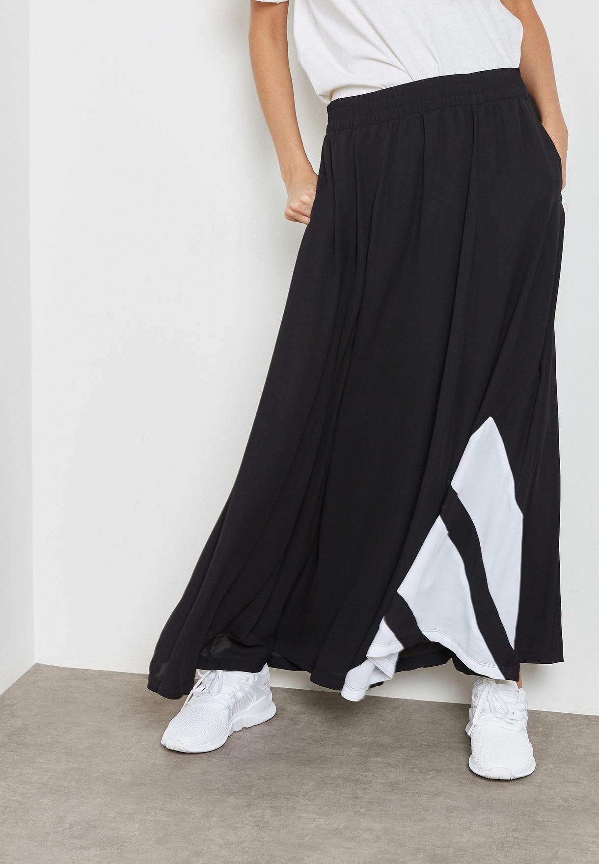 adidas Originals black EQT Long Skirt 