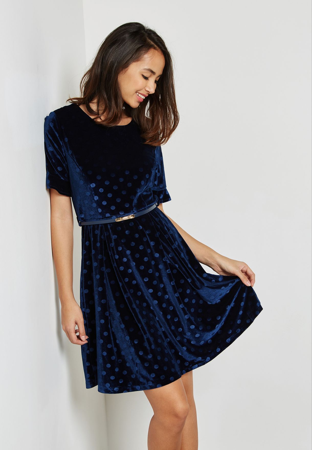 yumi velvet dress