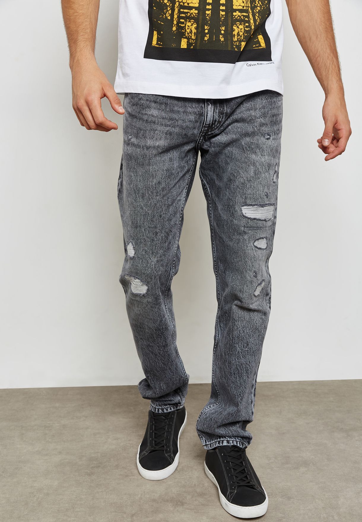 grey calvin klein jeans