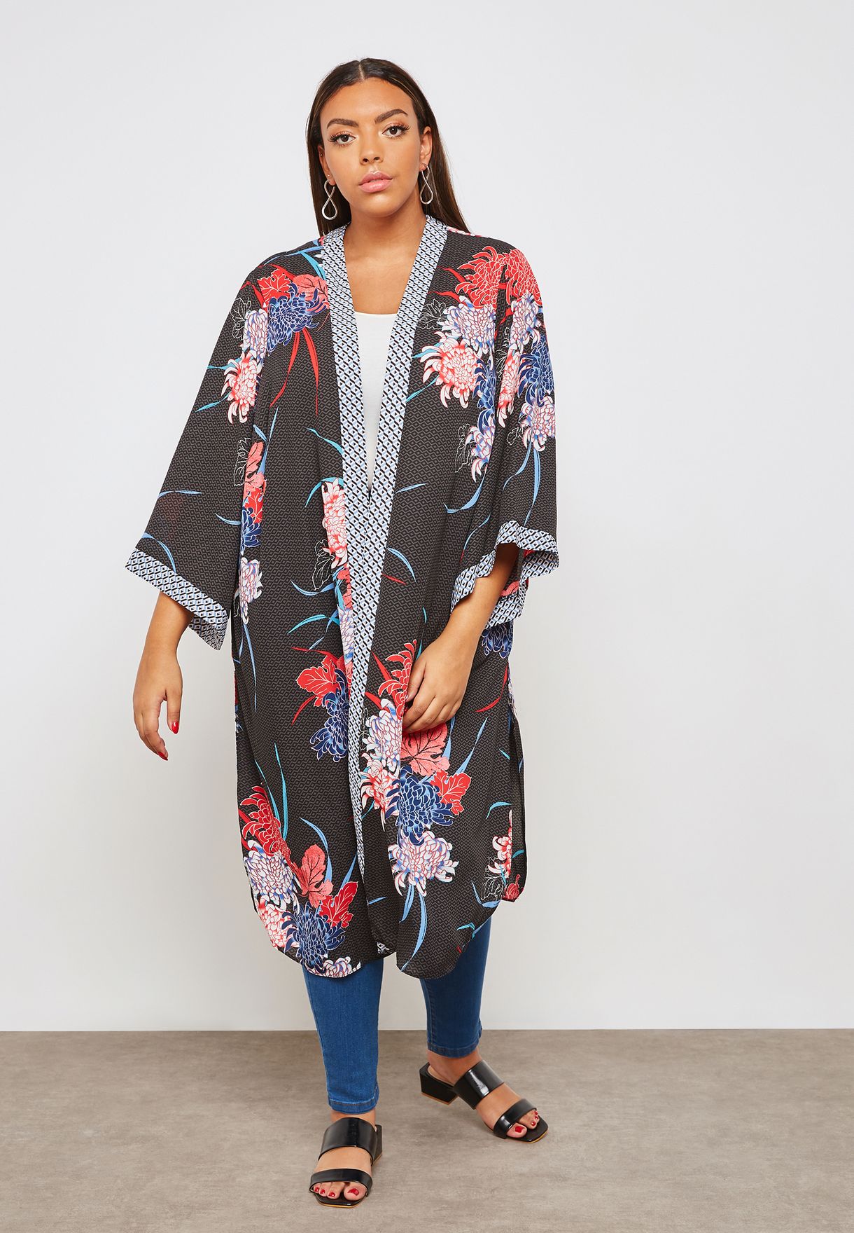 Buy Evans prints Floral Print Kimono for Women in MENA, Worldwide