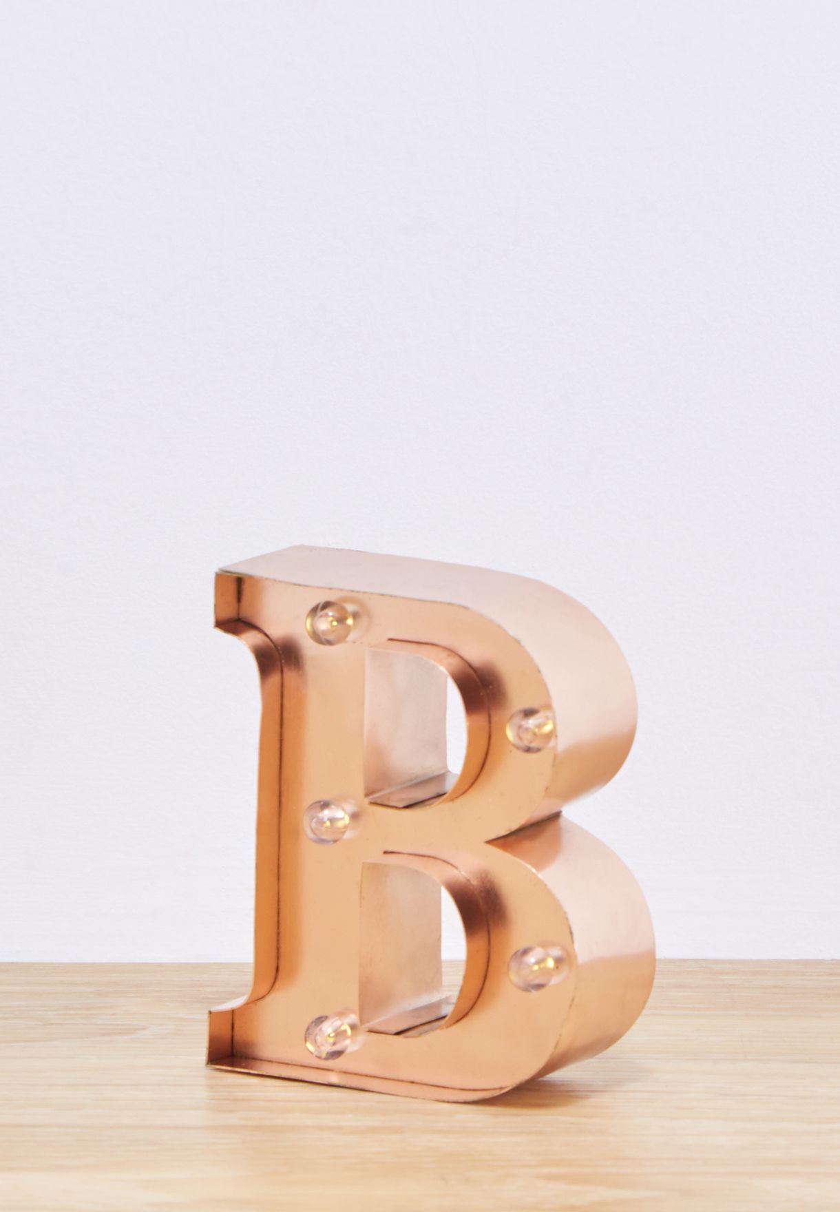 rose gold marquee letters