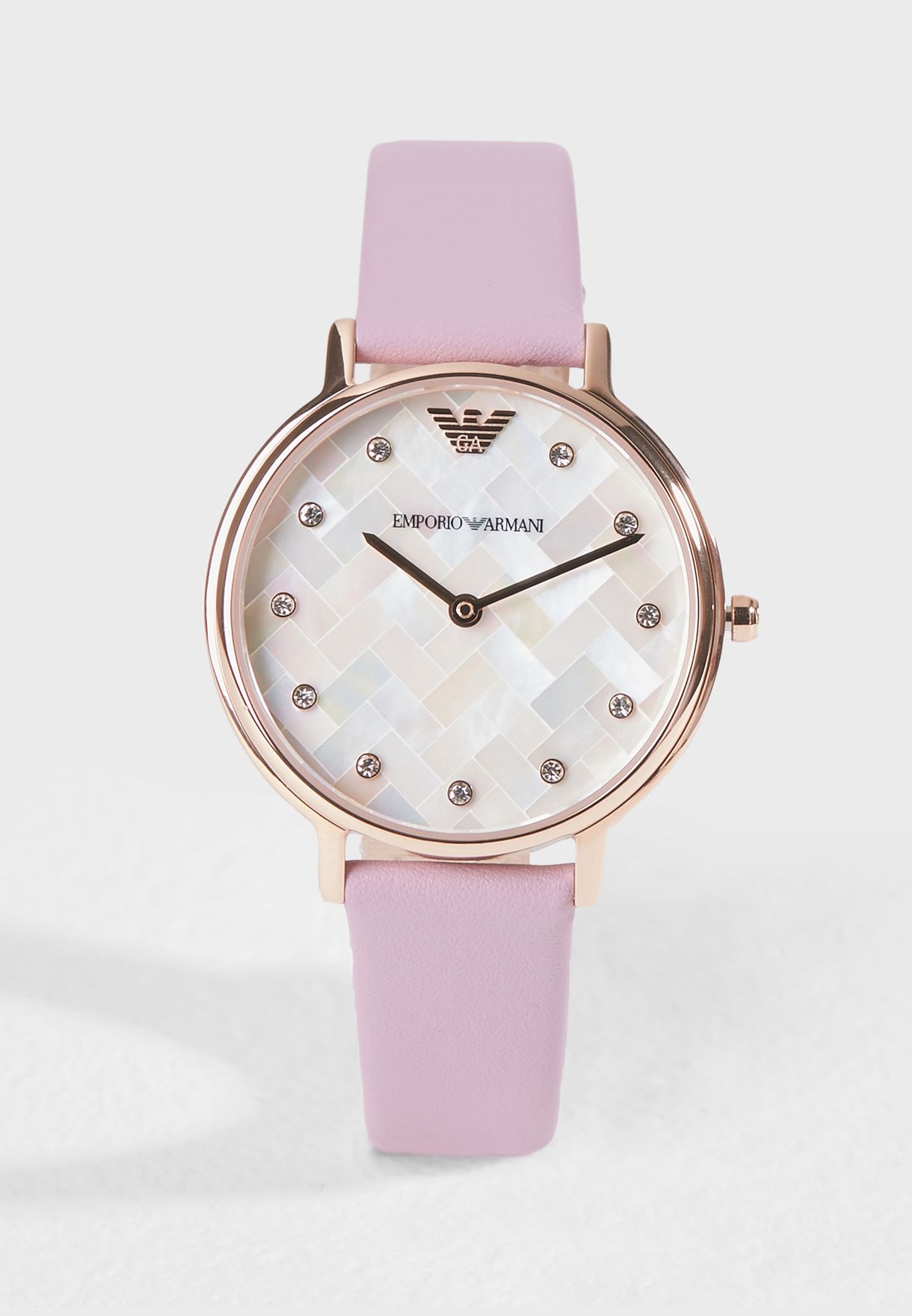 emporio armani pink watch