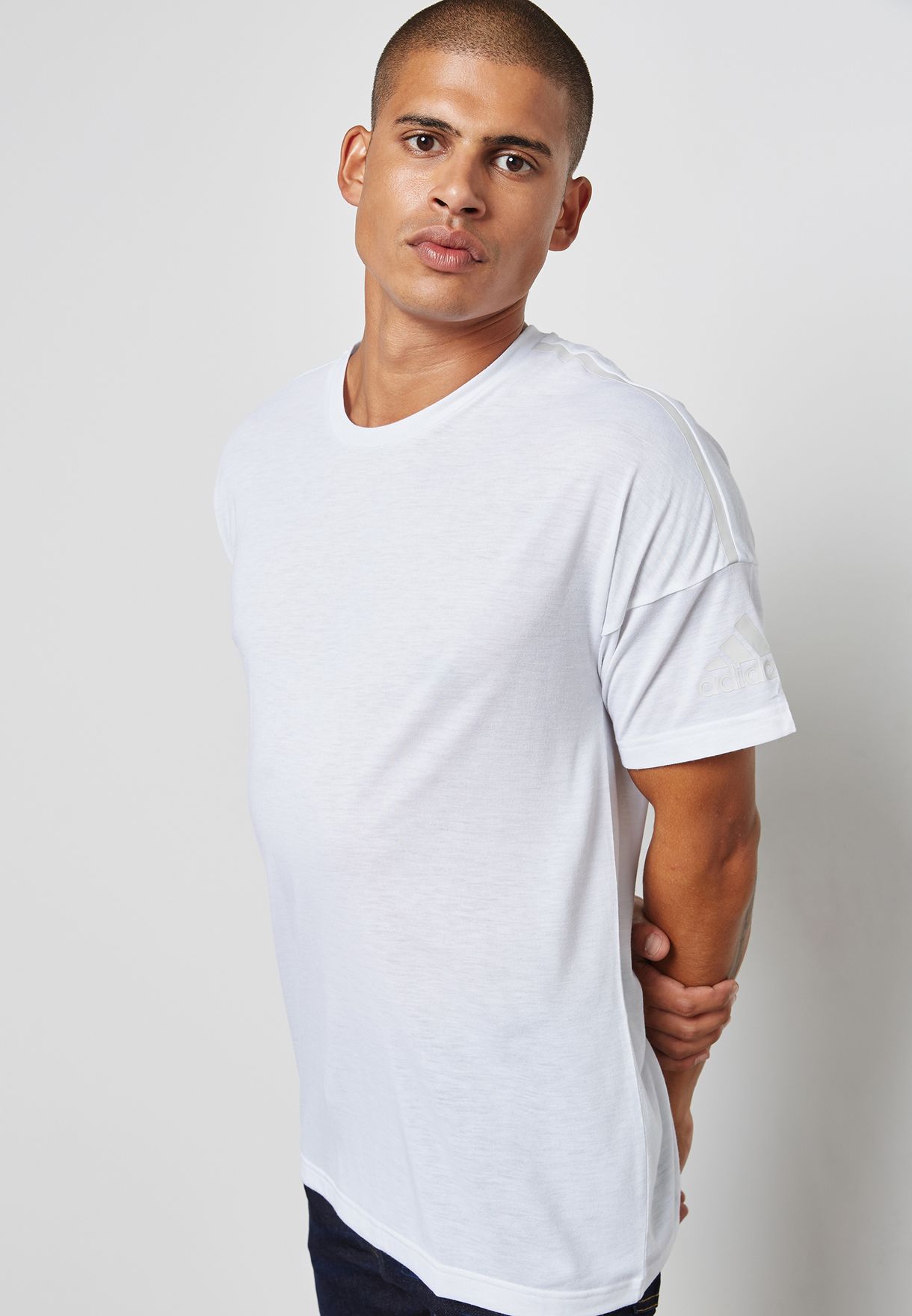 Buy adidas white Z.N.E T-Shirt for Men in MENA,