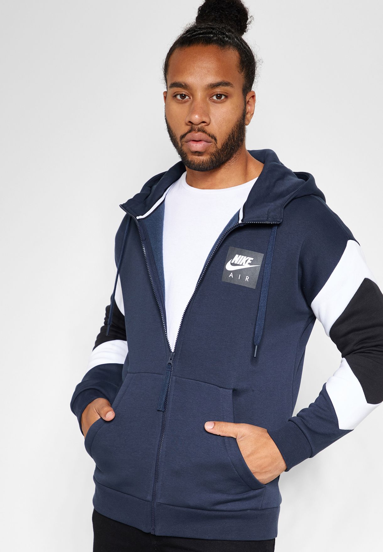 Buy Nike blue Air Fleece Hoodie for Men in MENA, Worldwide