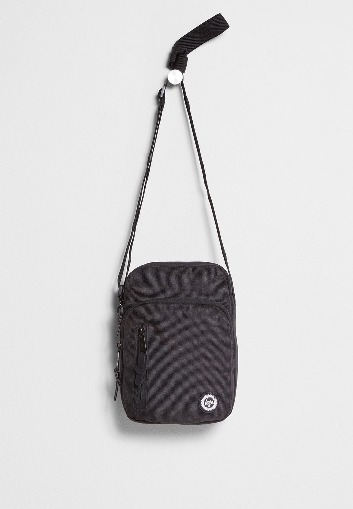 Buy Hype black Roadman Bag - Rubberised Logo Backpack for Men in Dubai ...