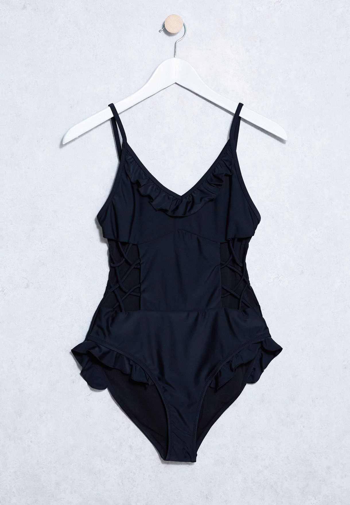 missguided ruffle swimsuit