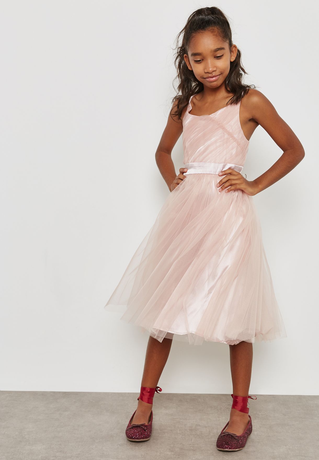 Buy Chi Chi London pink Connie Dress for Kids in MENA, Worldwide