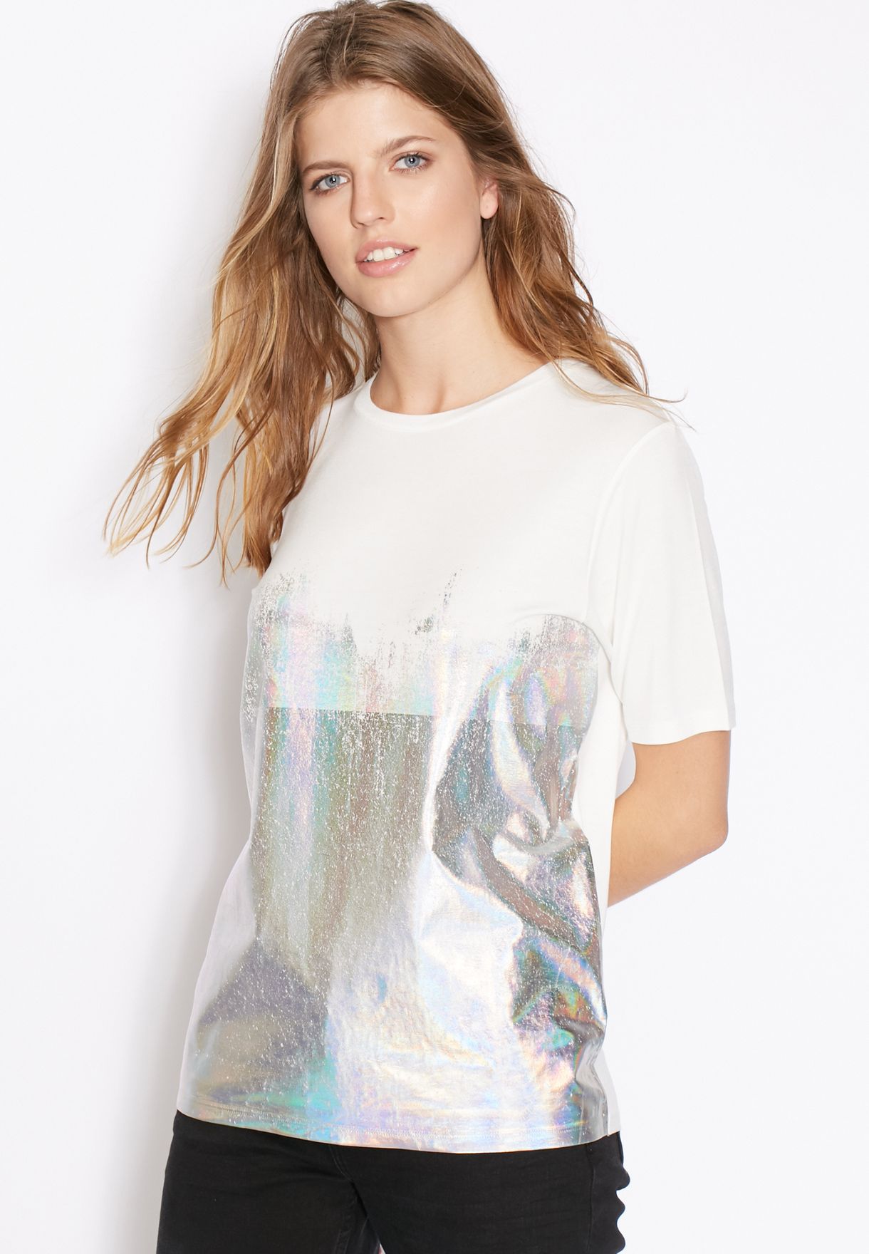 topshop holographic jeans