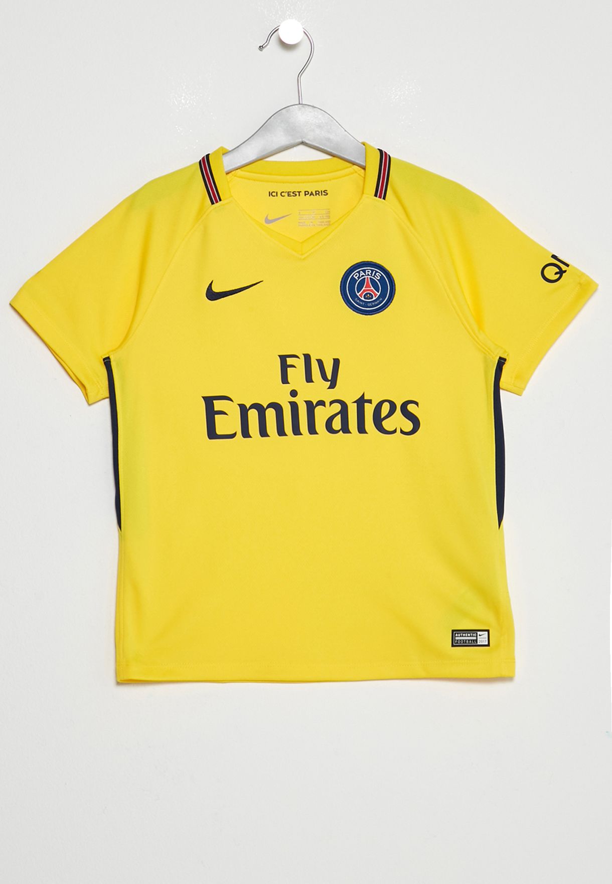 Buy Nike yellow Youth PSG Away Kit for Kids in MENA, Worldwide