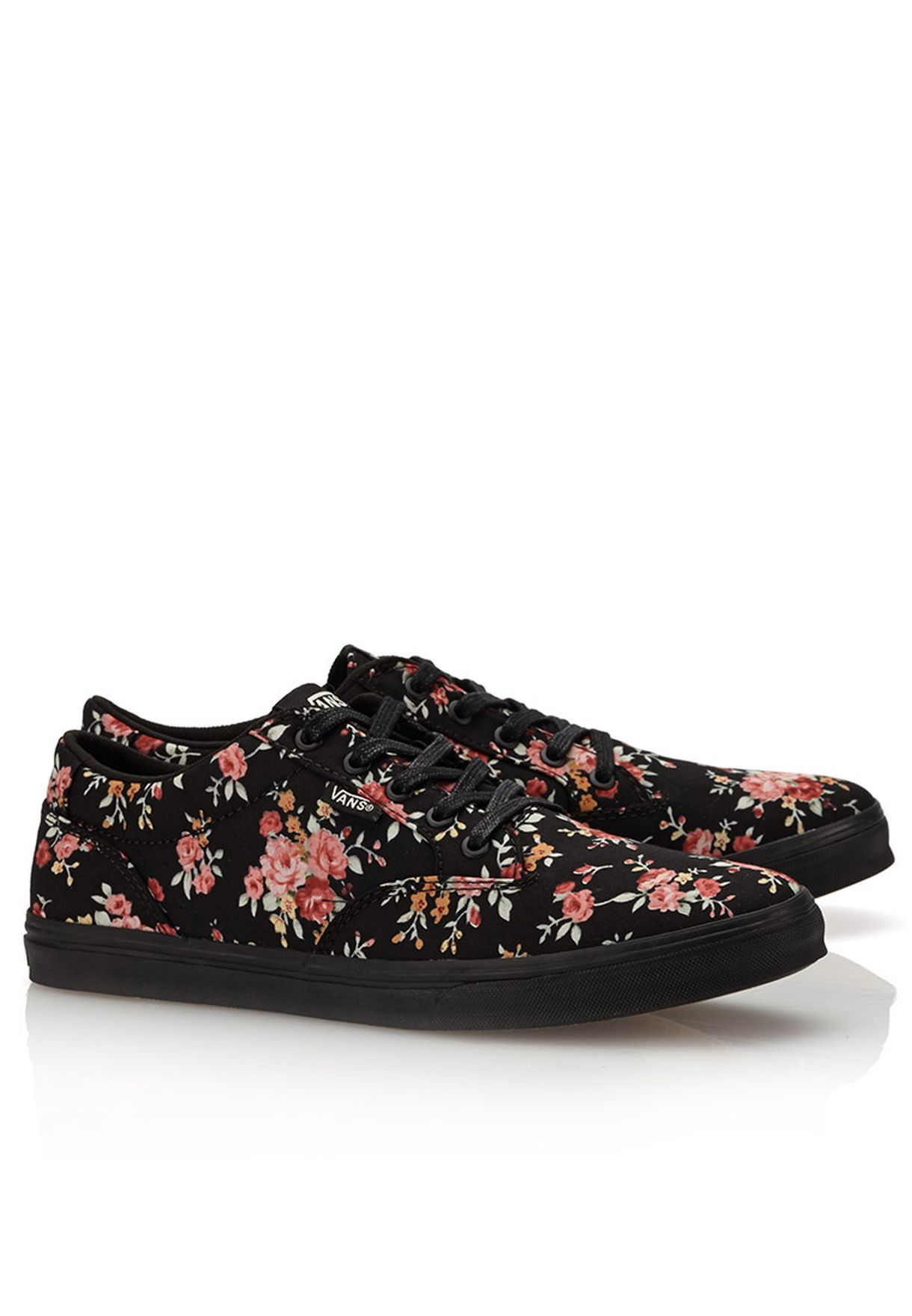 vans winston women's floral skate shoes