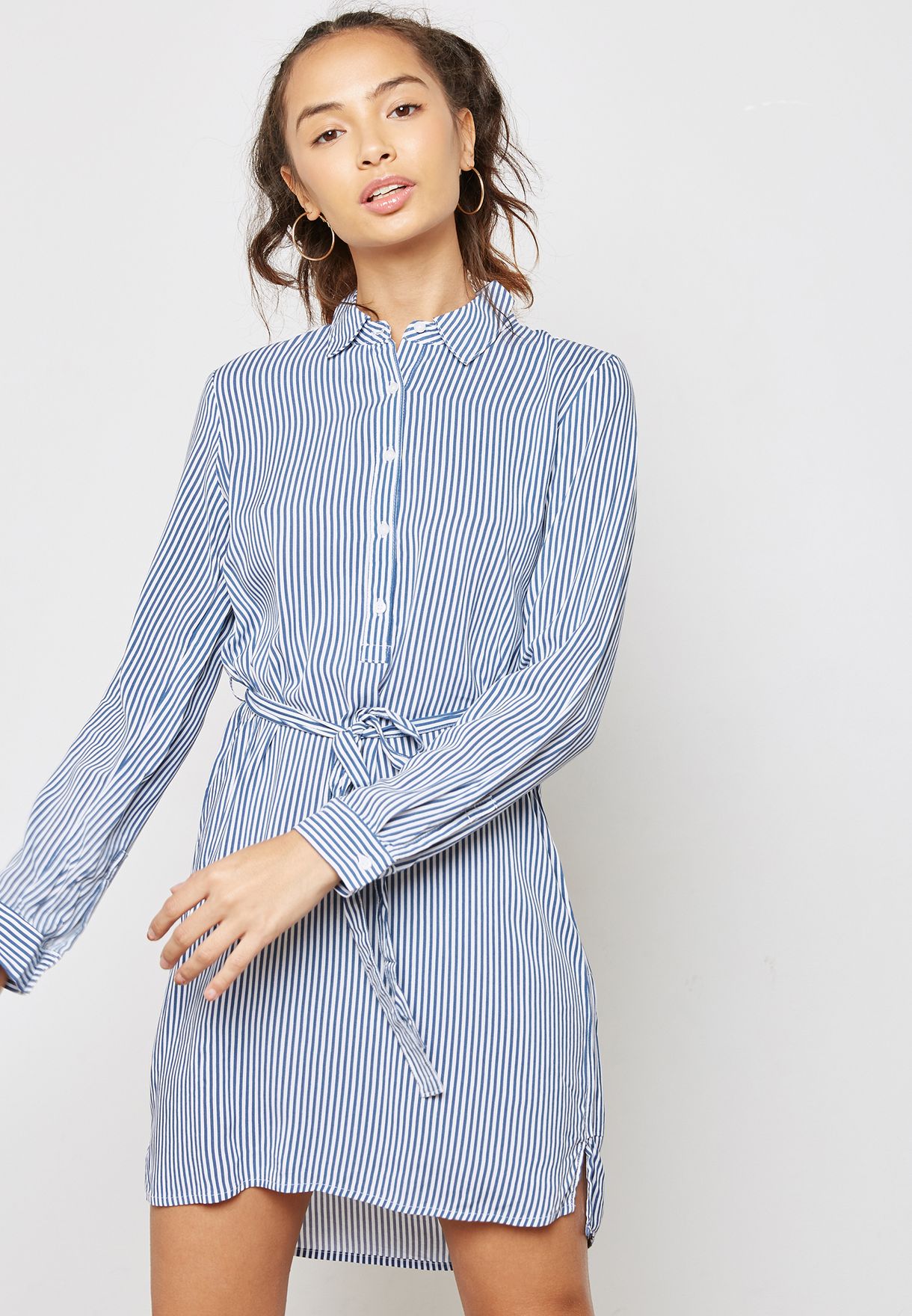 forever 21 striped shirt dress