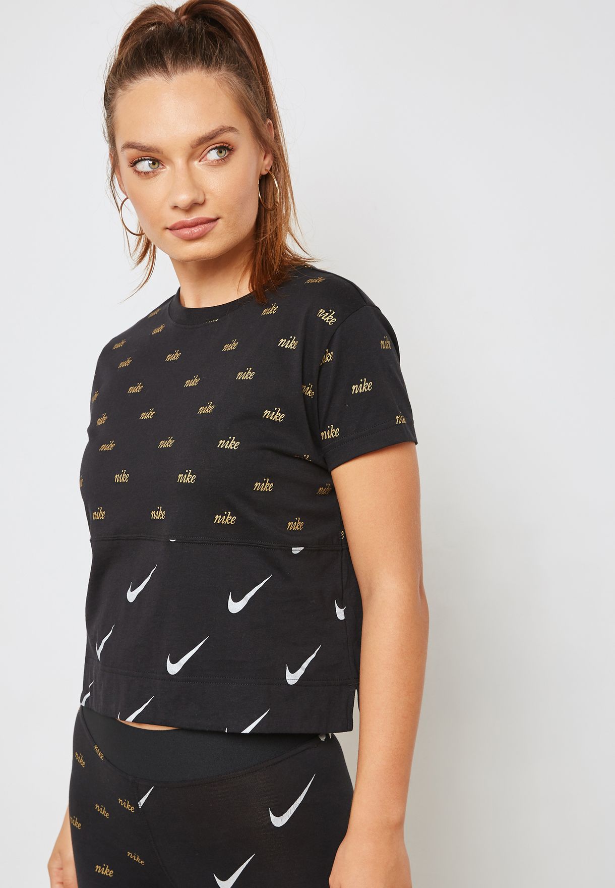 womens nike metallic shirt