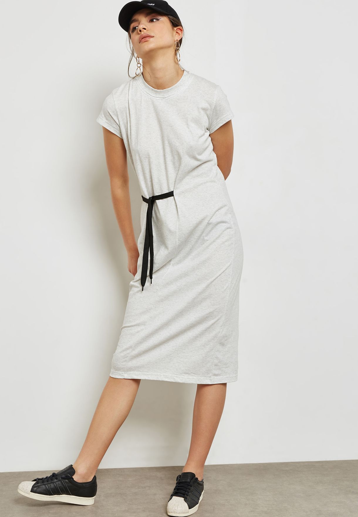 tie waist t shirt dress