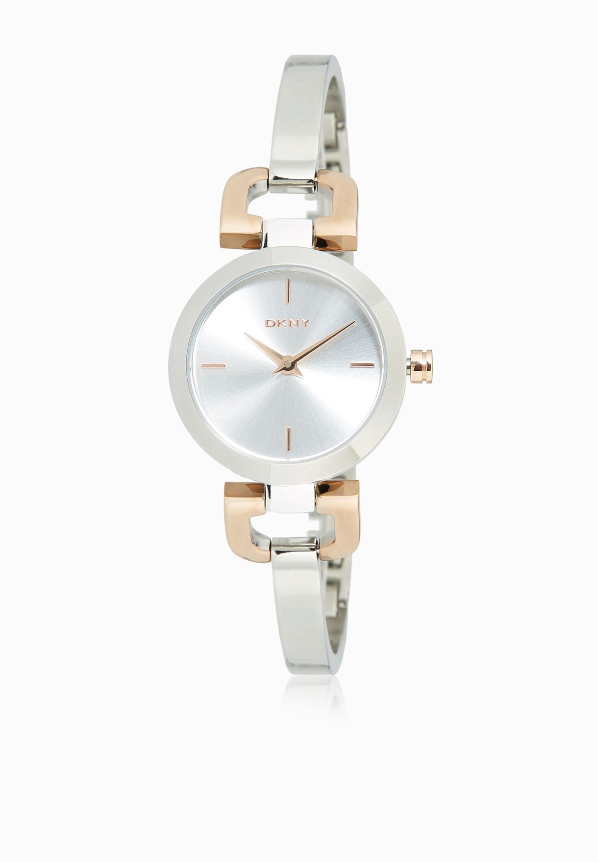 dkny two tone watch