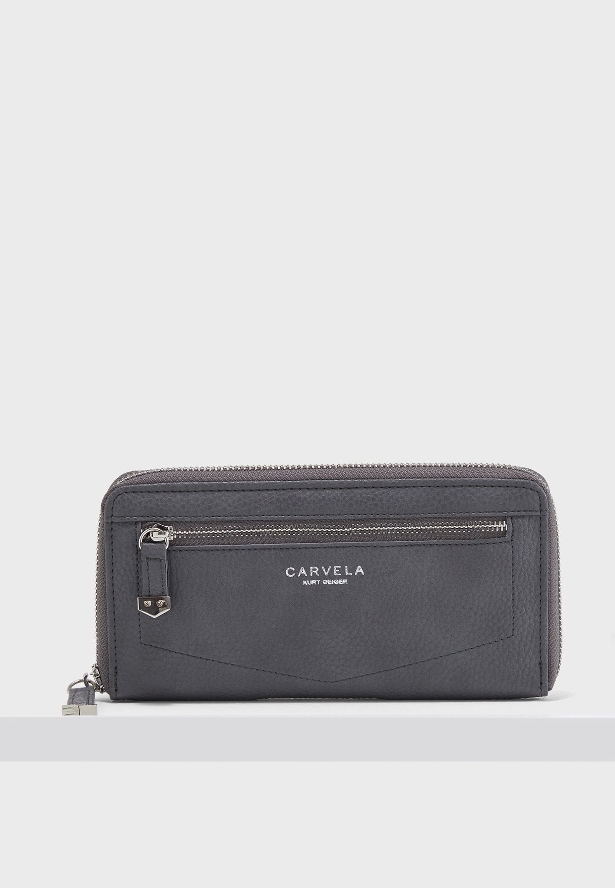 grey carvela purse