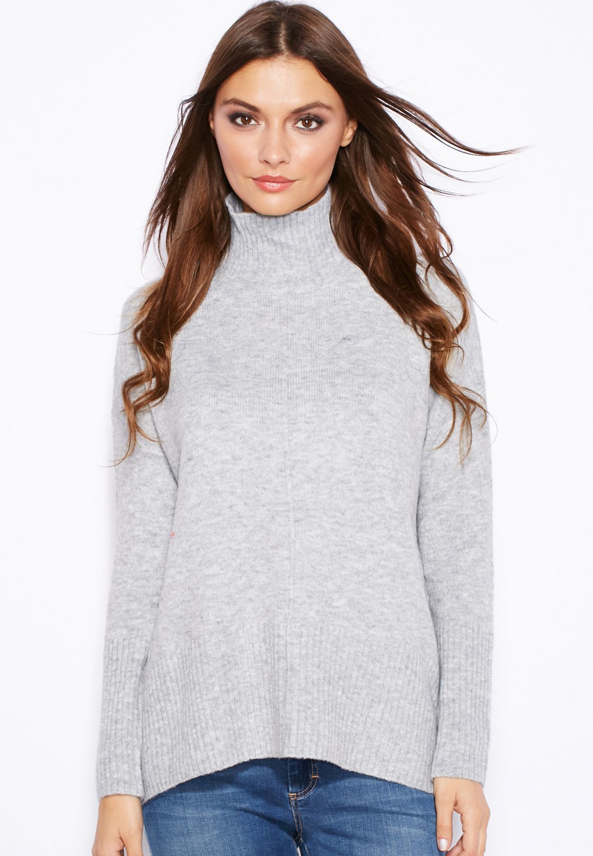 funnel neck jumper women