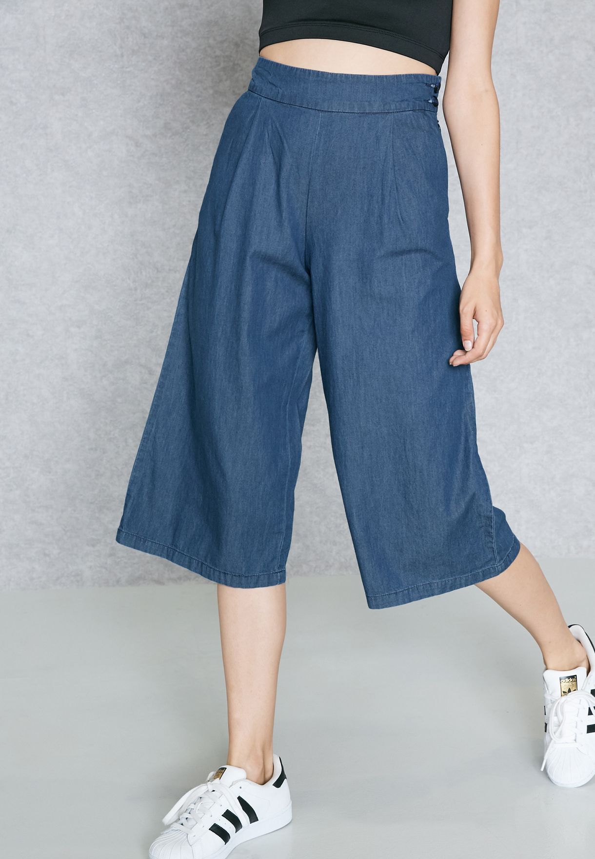 only denim culottes