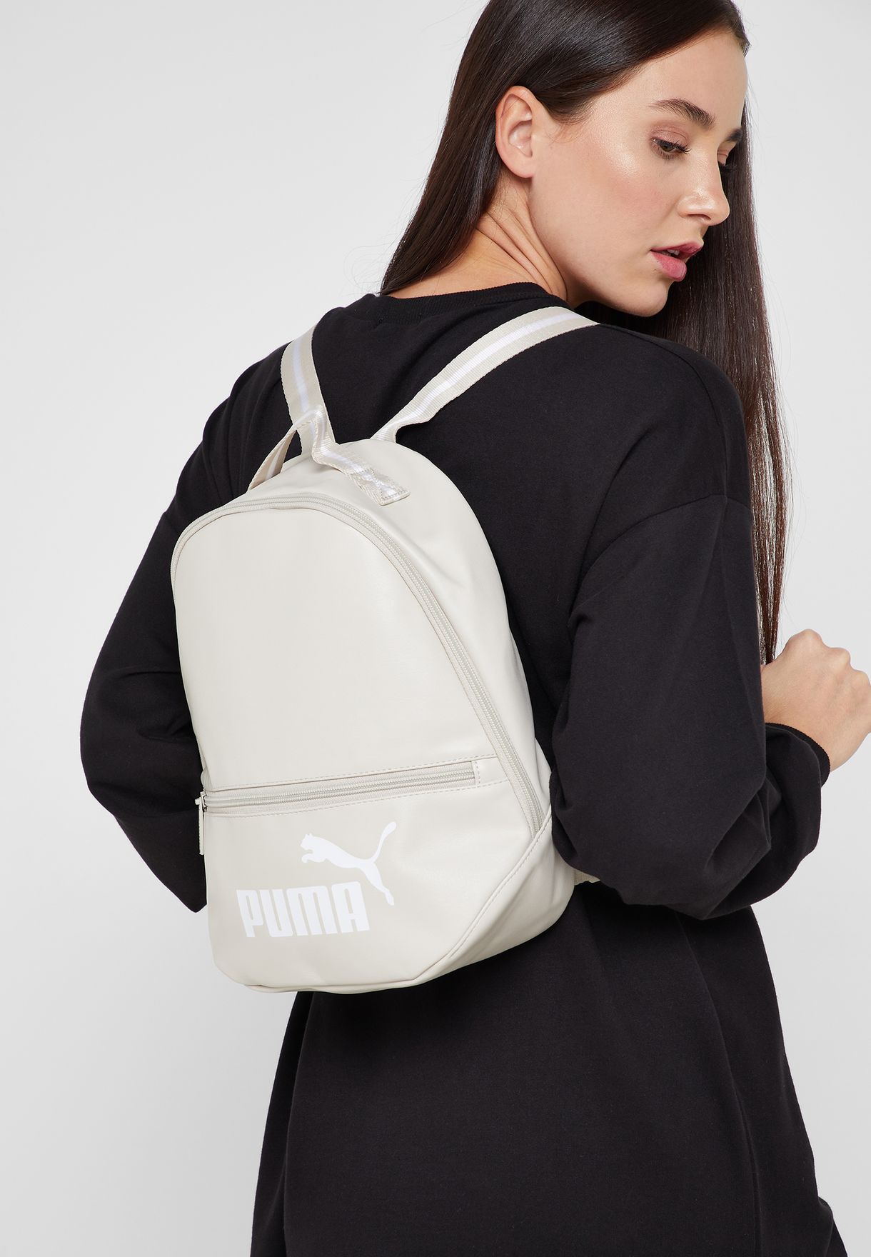 Buy PUMA white Core Up Archive Backpack 