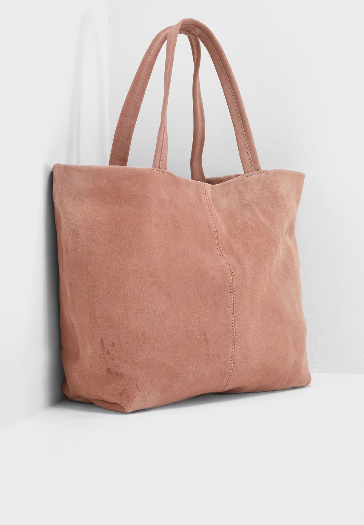 mango suede shopper bag