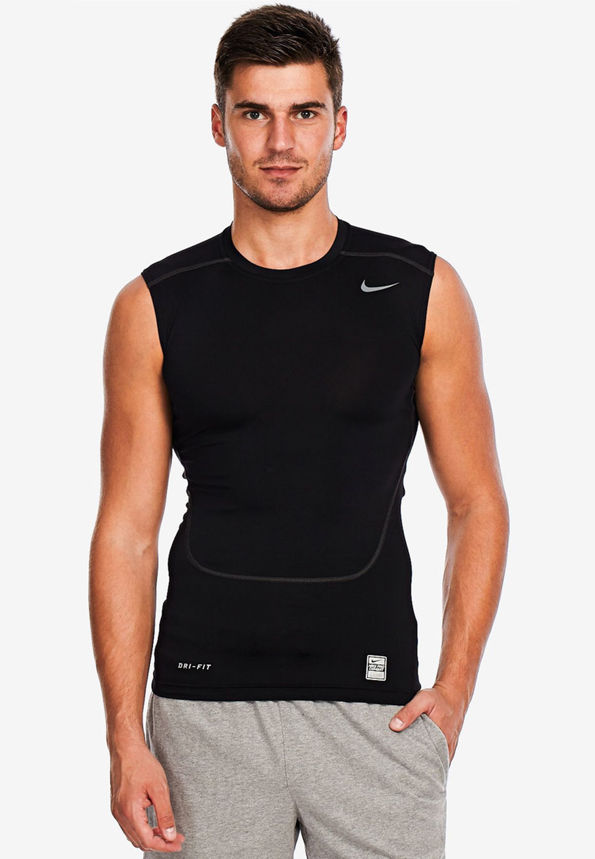 Buy Nike black Core Compression Vest 