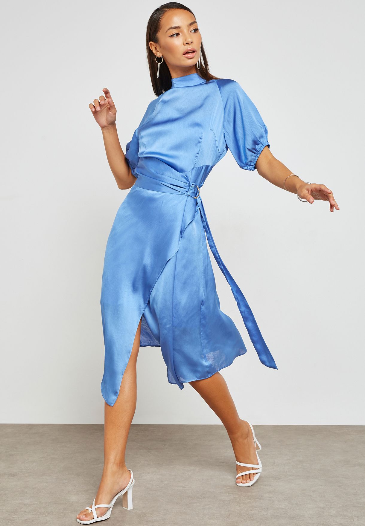 High Neck Wrap Dress on Sale, UP TO 54% OFF | www.aramanatural.es