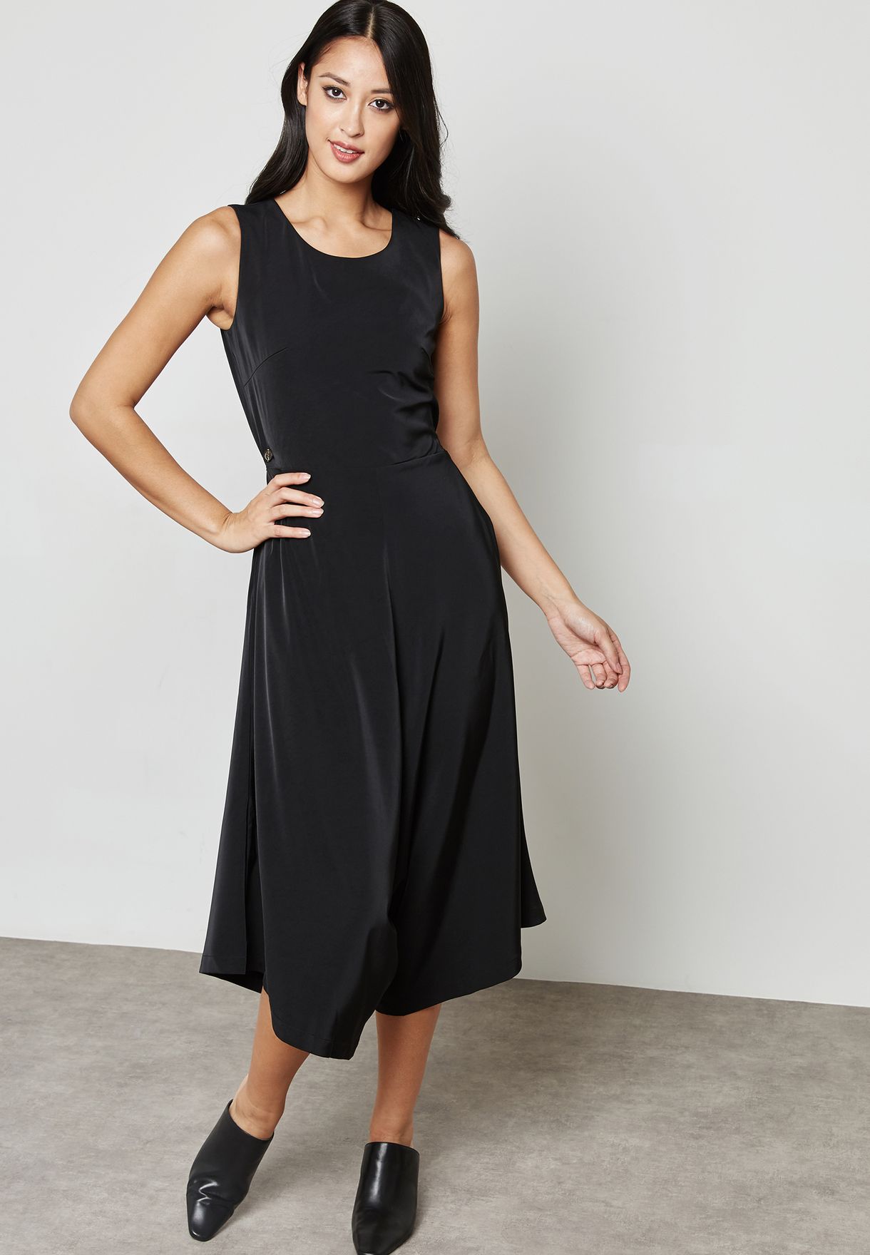 open back culotte jumpsuit