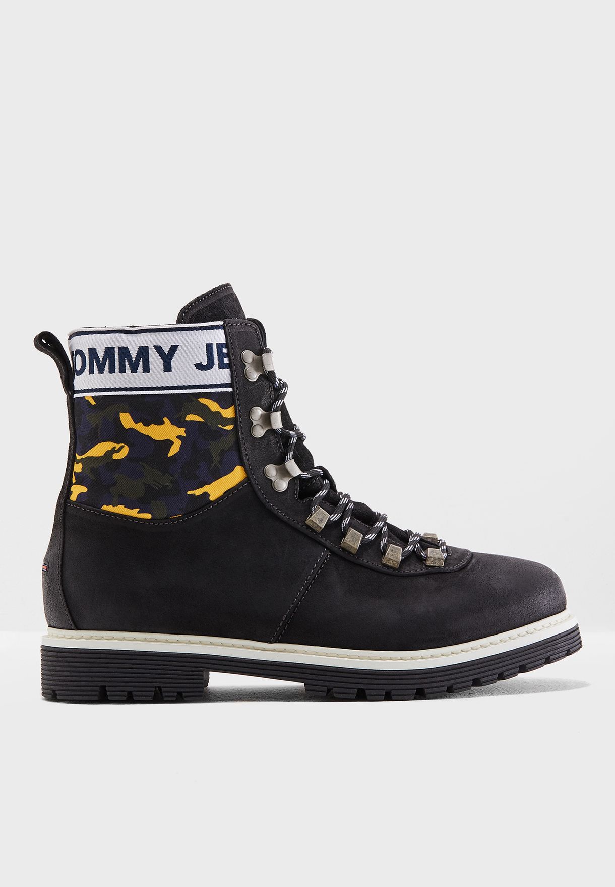 tommy jeans black hiking boots