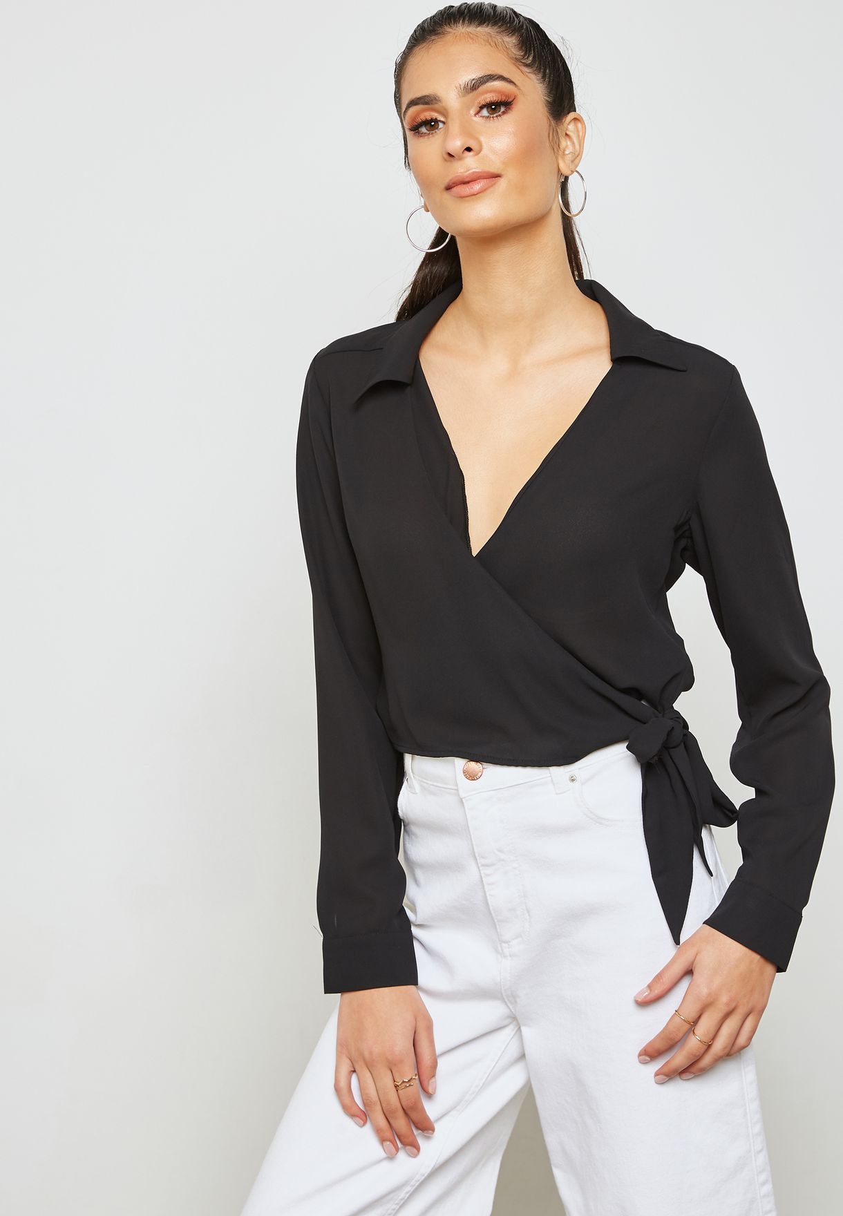 wrap shirt forever 21