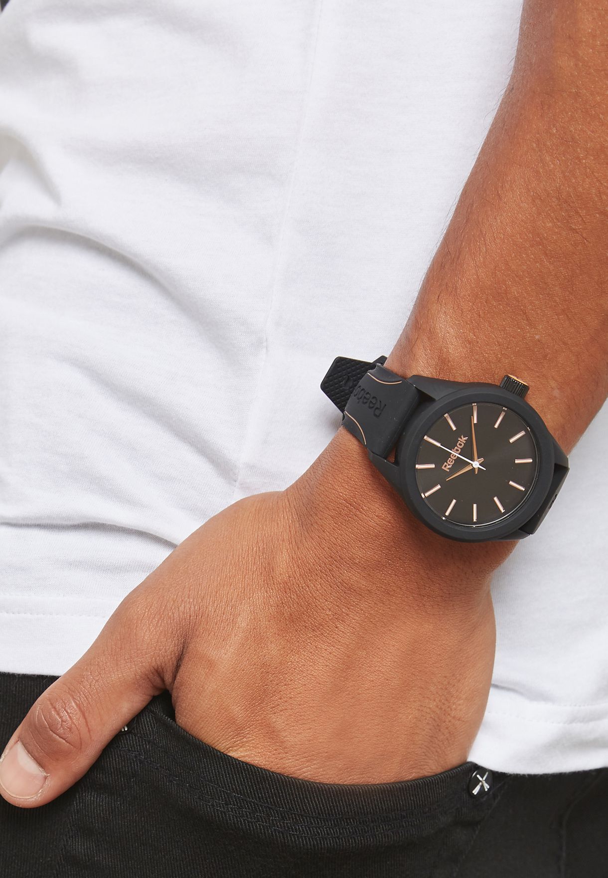 Buy Reebok black Sprindrop Watch for Men in MENA, Worldwide | RF -SPD-G2-PBIB-B3