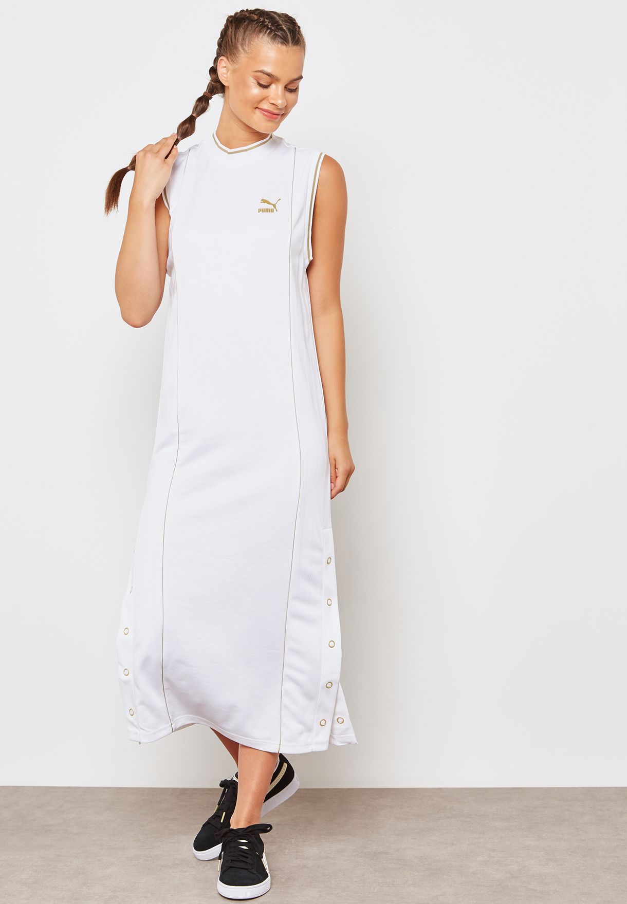 Buy Puma White Retro Dress for Women in 