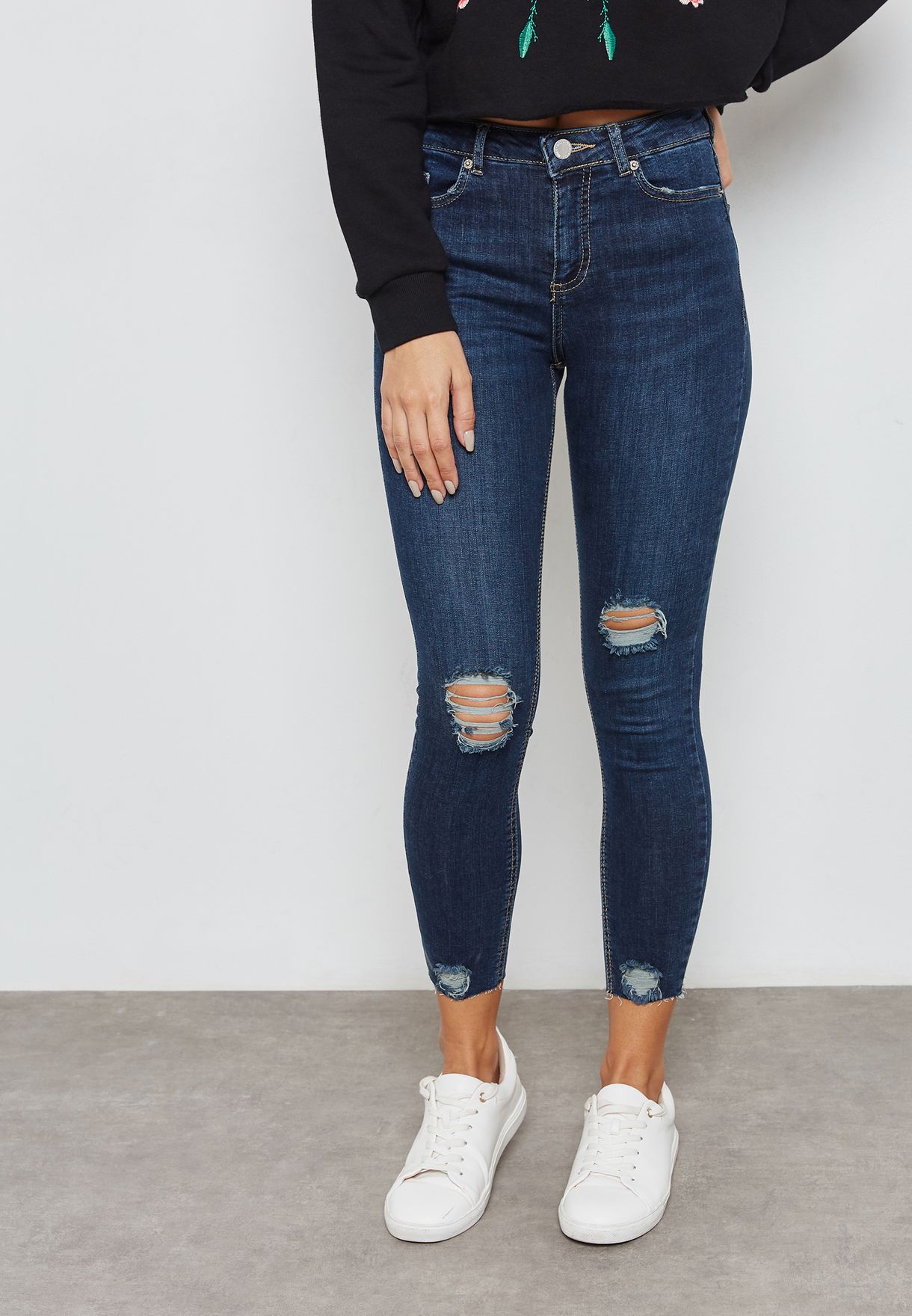 petite jeans ankle grazer