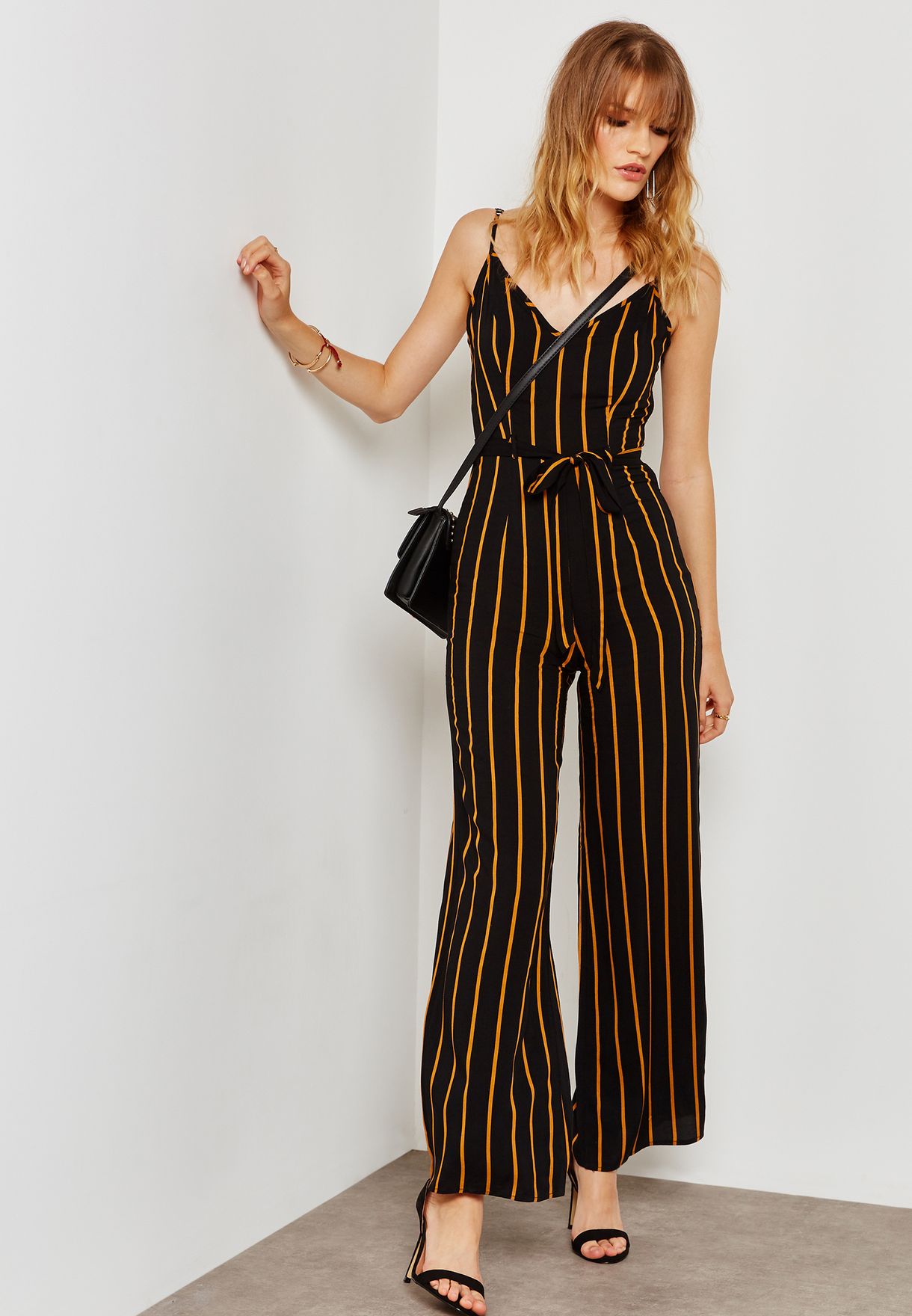 striped cami jumpsuit forever 21