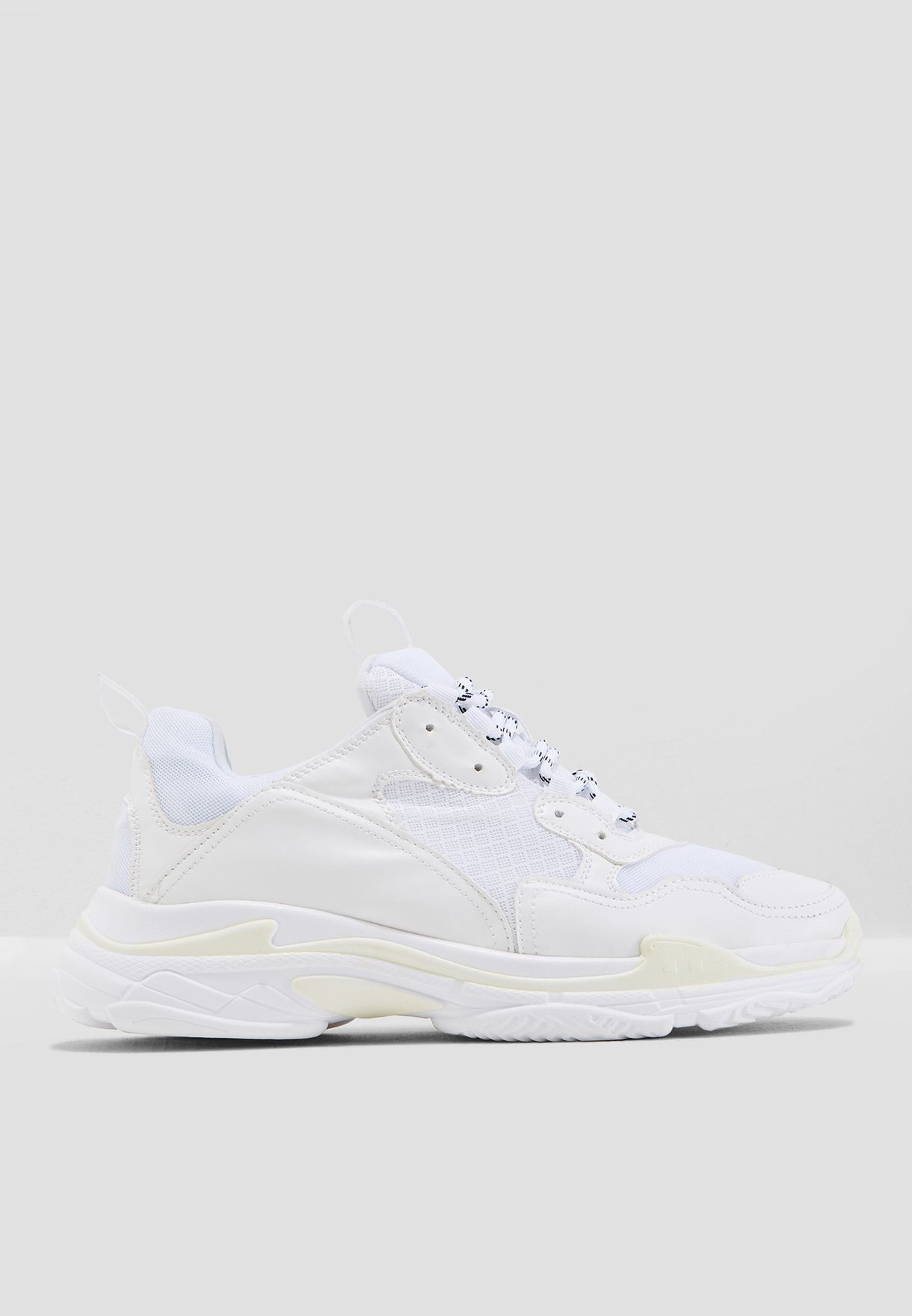 Seventy five white Chunky Dad Sneakers 
