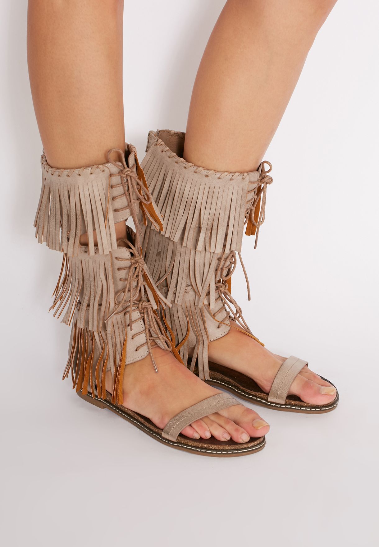 high leg sandals