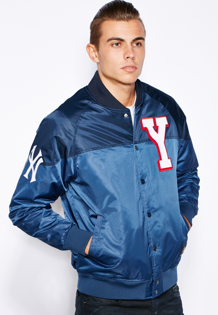 Majestic NY Yankees Letterman Jacket In Midnight Blue - FREE* Shipping &  Easy Returns - City Beach United States