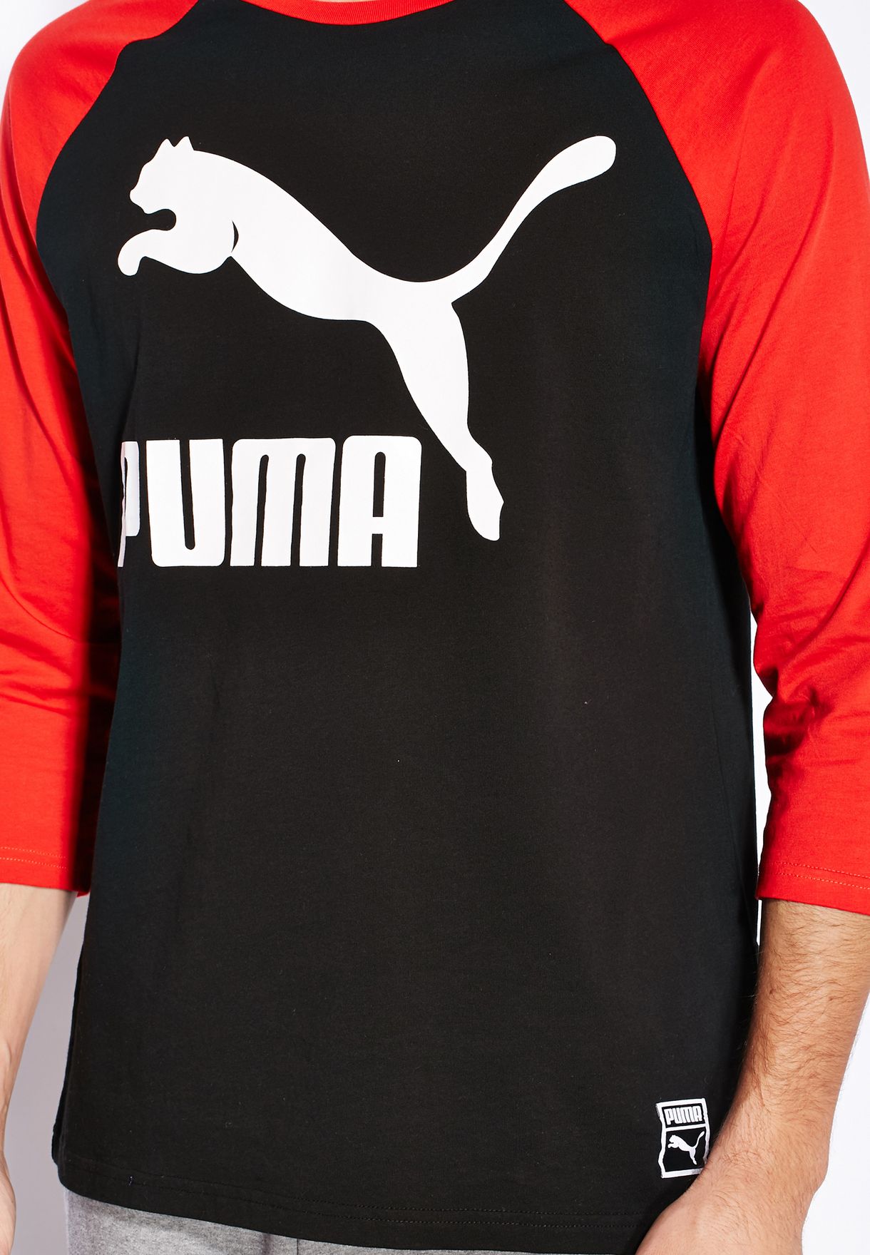 puma raglan t shirt