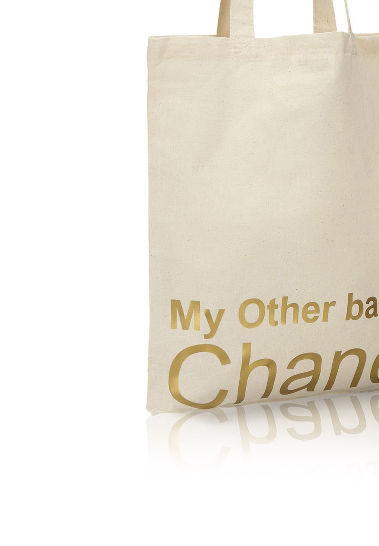 Buy Beige My Other Bag Canvas Tote For Women In Mena Worldwide