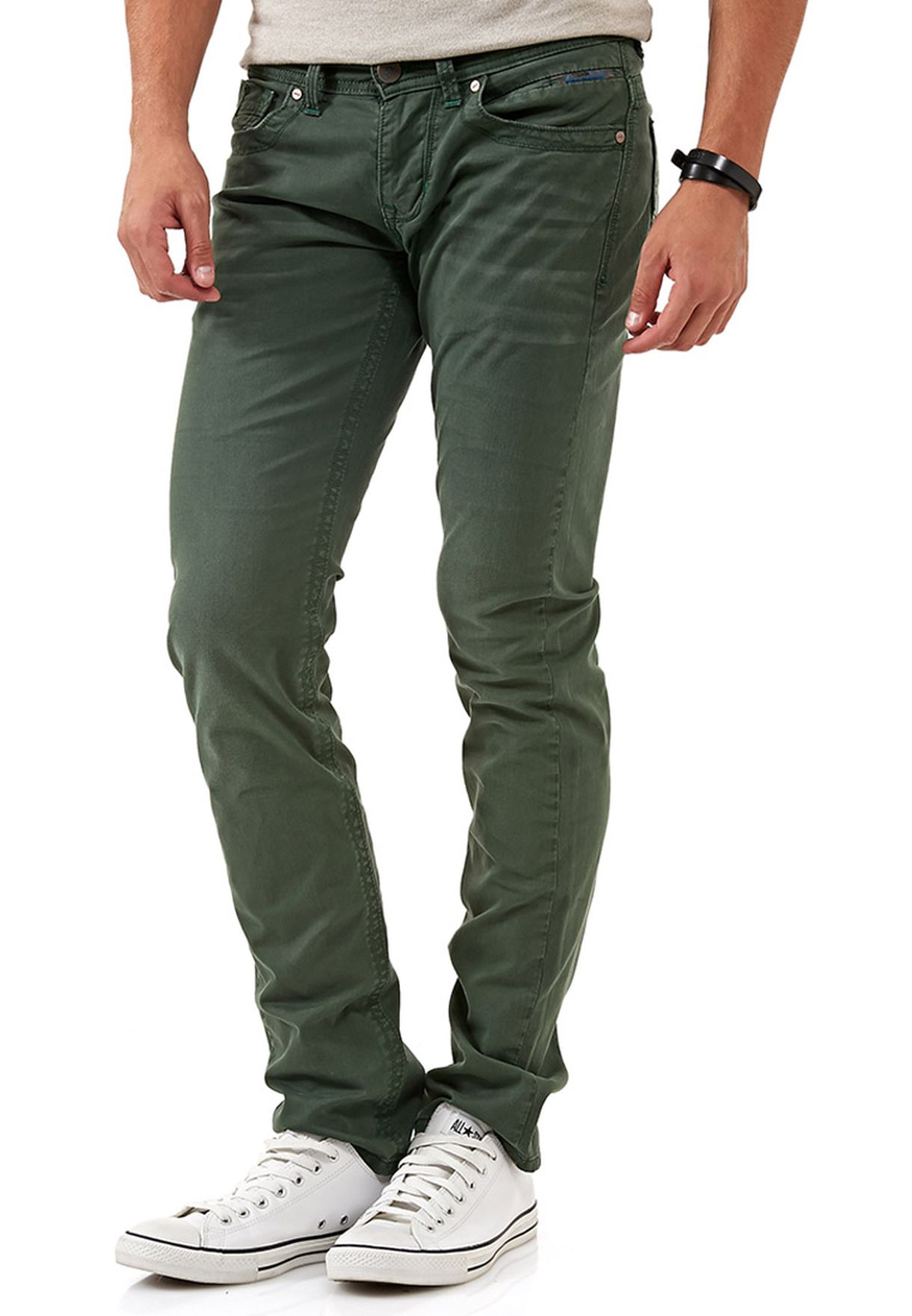 olive coloured jeans