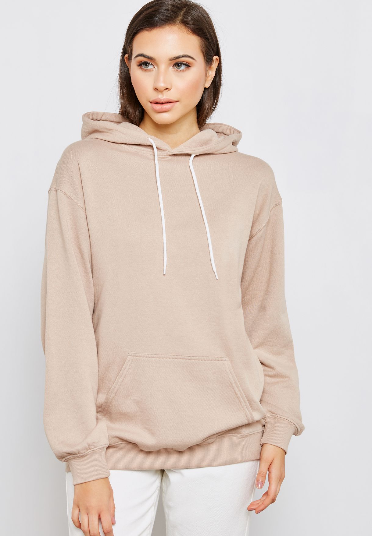 beige hoodie women