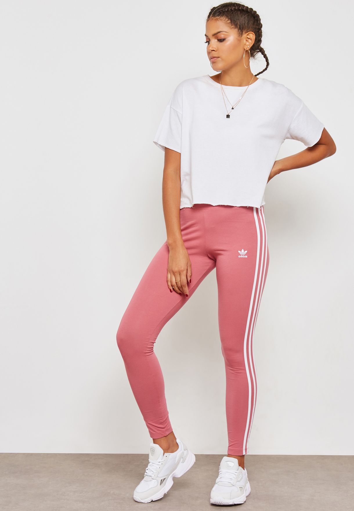 Buy adidas Originals pink adicolor 3 Stripe Leggings for Women in Riyadh,  Jeddah | DH3167