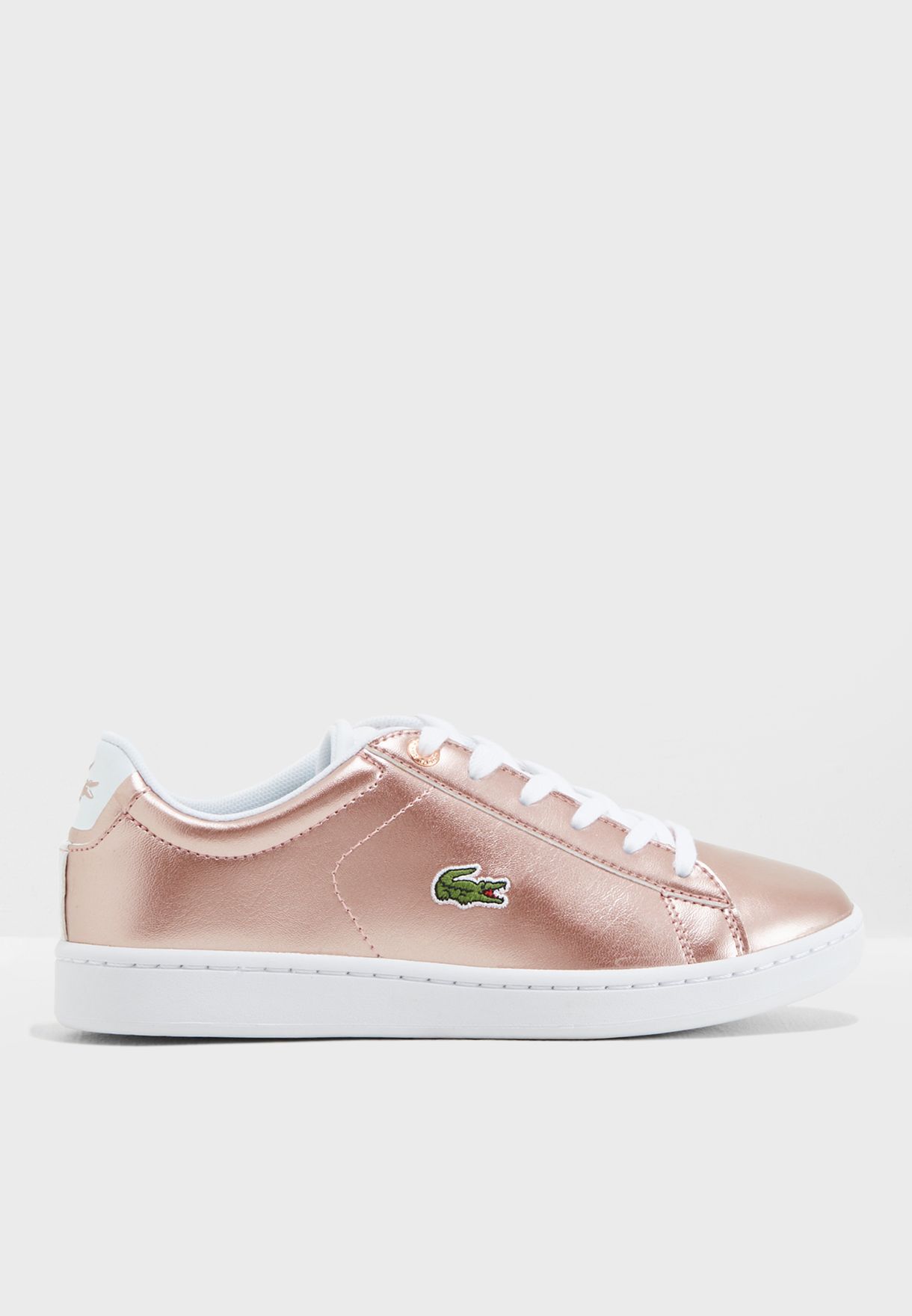 lacoste sneakers rose gold