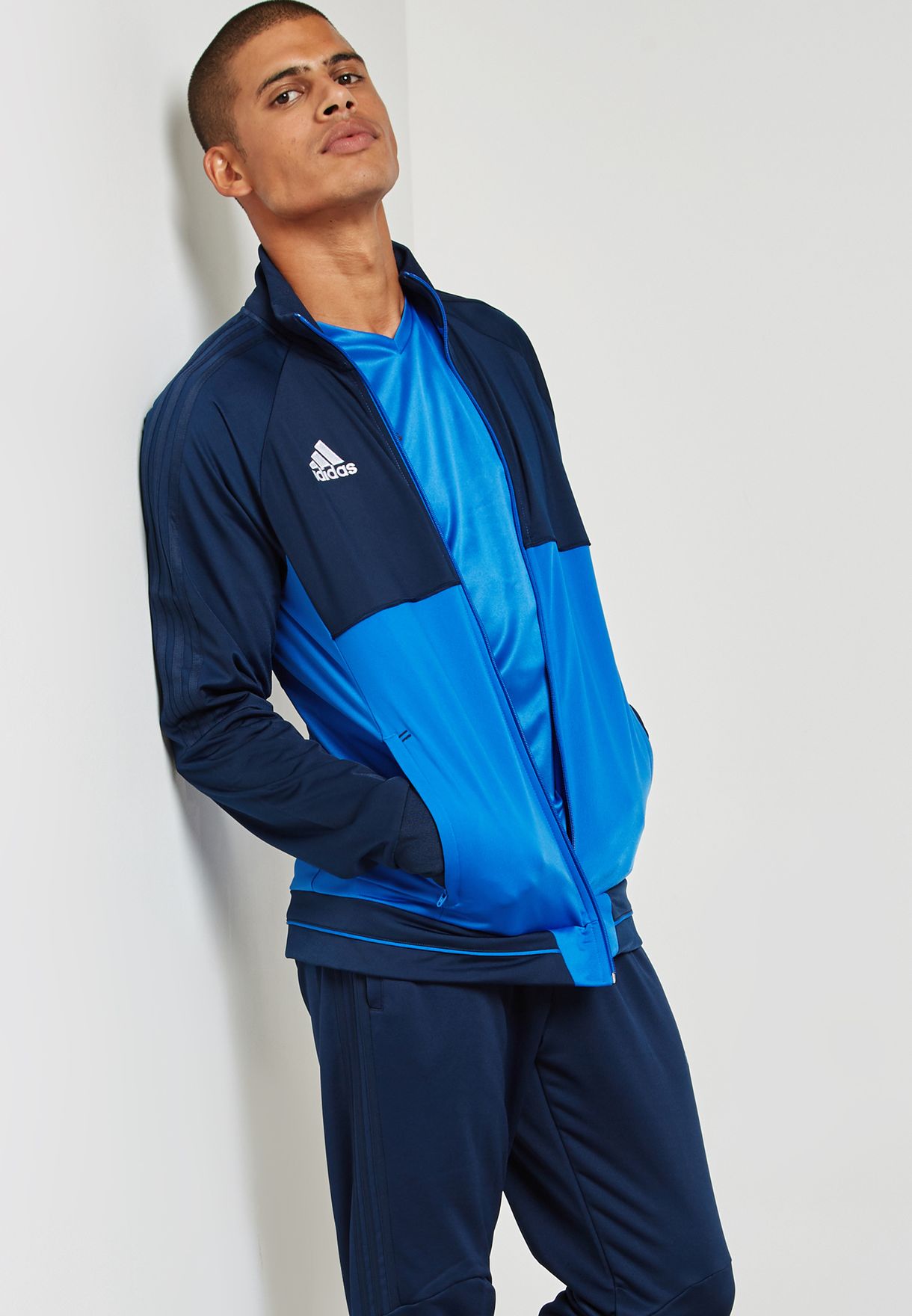 Buy adidas blue Tiro 17 Jacket for Men 