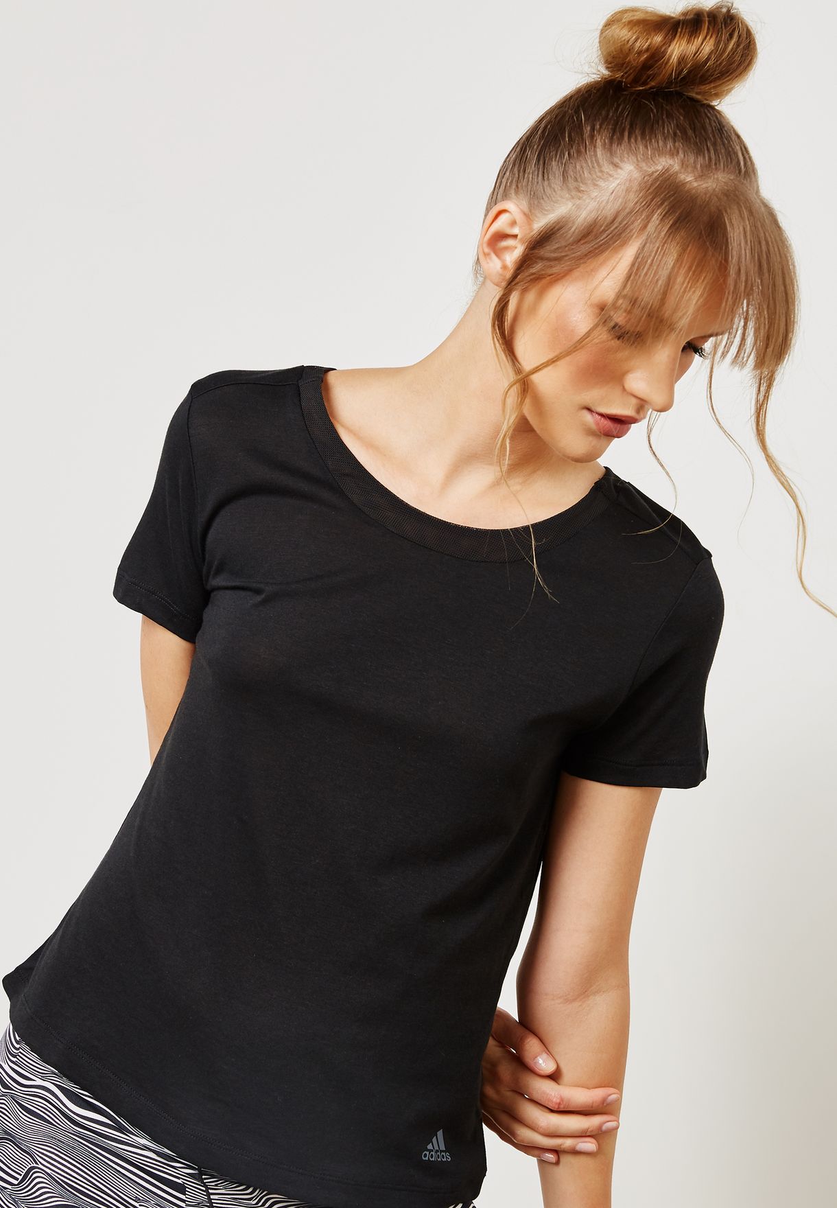 Buy adidas black Lower Back T-Shirt for 