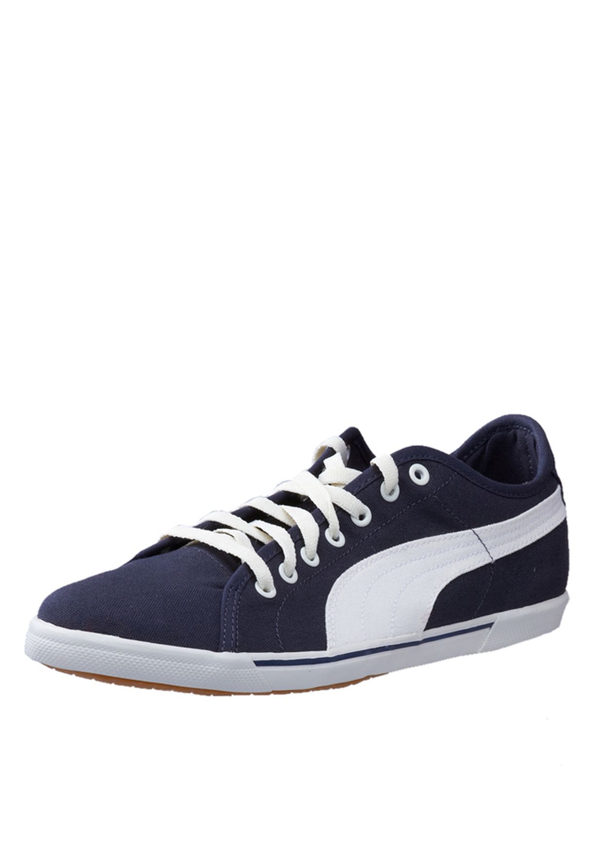 Buy Puma Blue Benecio Canvas Sneakers 