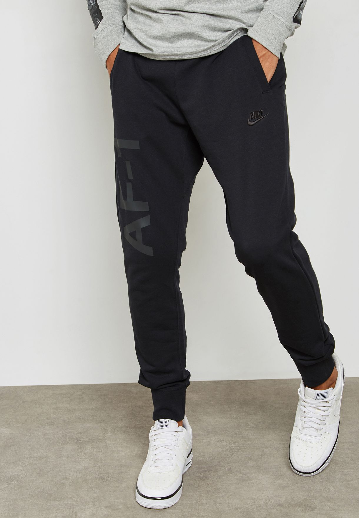 Buy Nike black AF1 Sweatpants for Men 