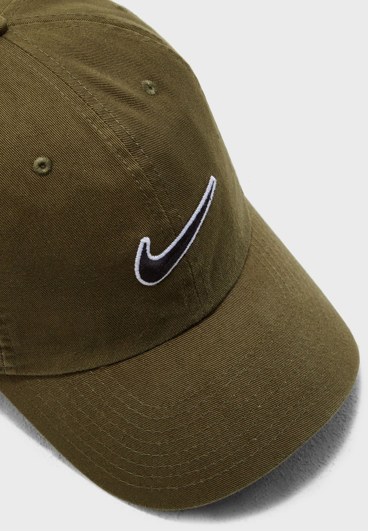 Buy Nike Khaki H86 Essential Swoosh Cap For Men In Mena Worldwide