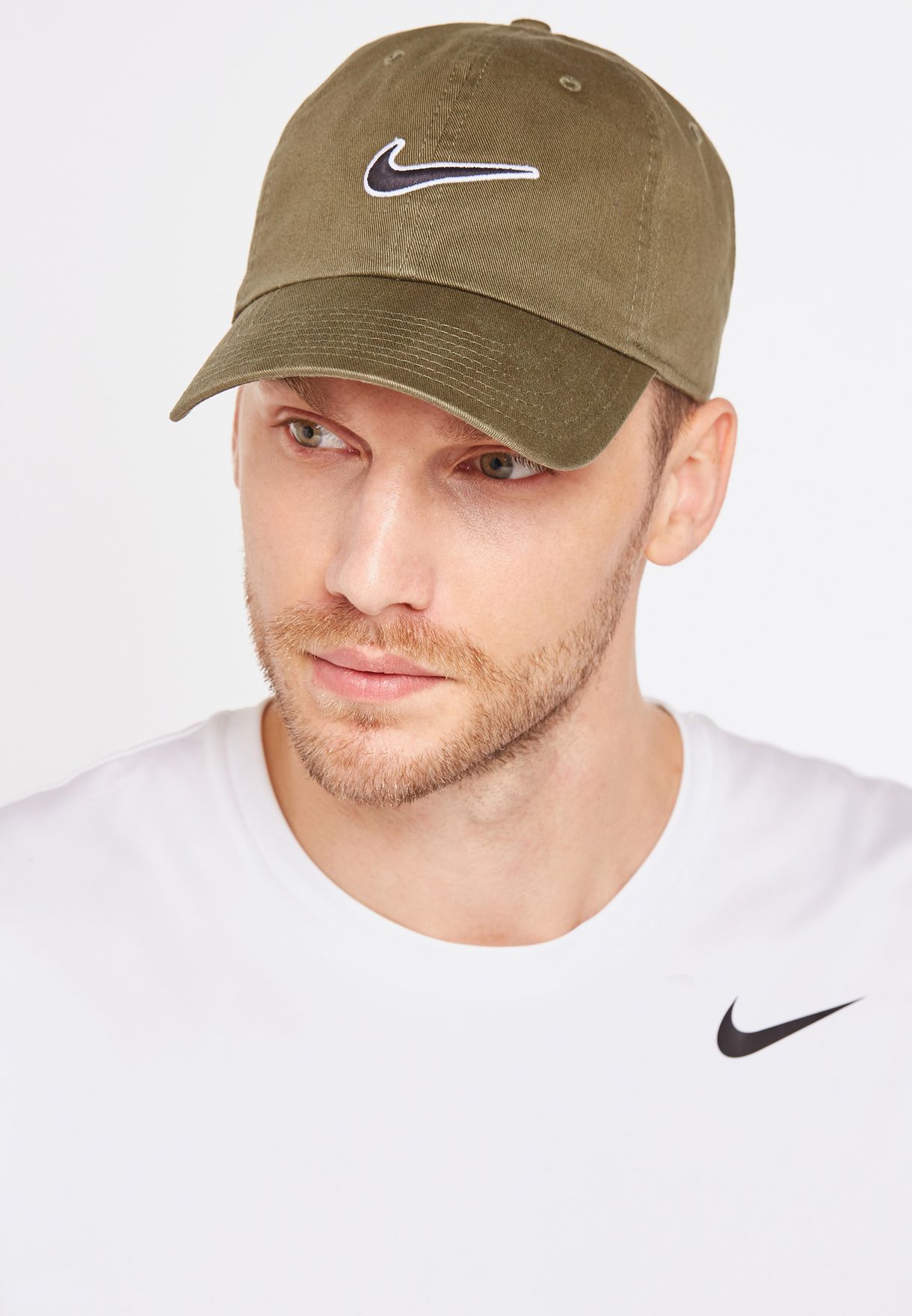 Buy Nike khaki H86 Essential Swoosh Cap for Men in MENA, Worldwide | 943091-395