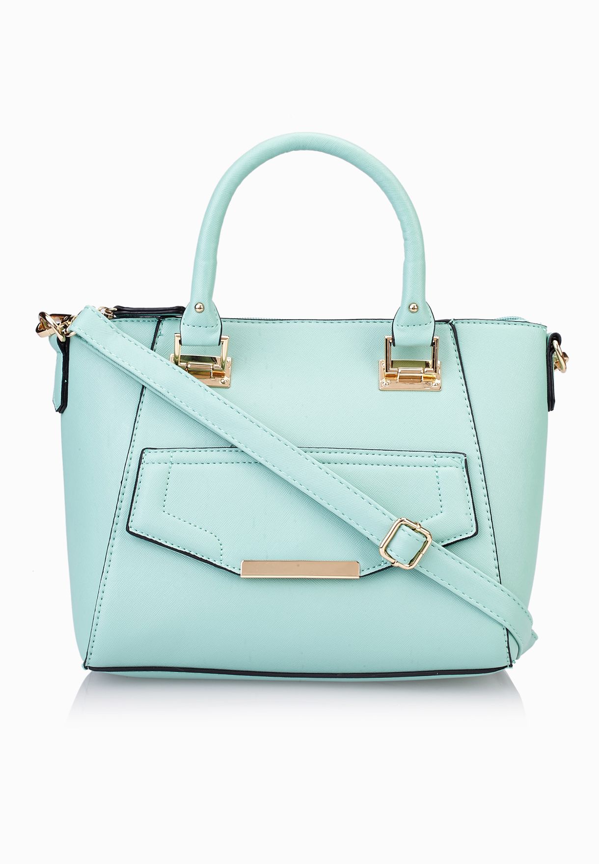 new look green handbag